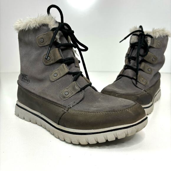 Sorel Explorer Cozy Joan Snow Winter Boot, Tall Sneaker Waterproof Faux Fur 10 - Picture 1 of 9